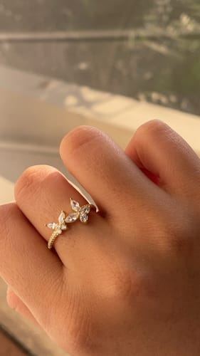 Customer photo review of CHRYSALIS RING - Fine Silver