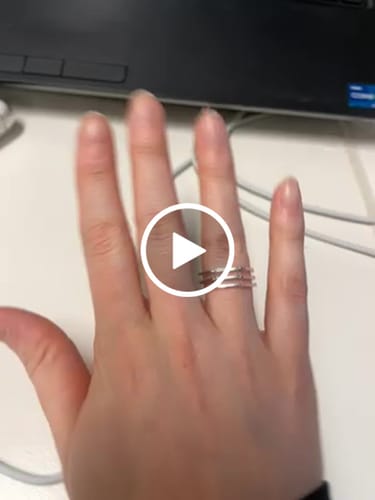 Customer video review of Hexagon Wrap Ring Women's Rose Gold Dainty Jewelry