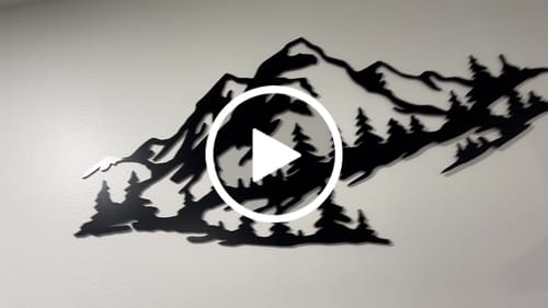 Customer video review of Mountain Range View - Metal Wall Art