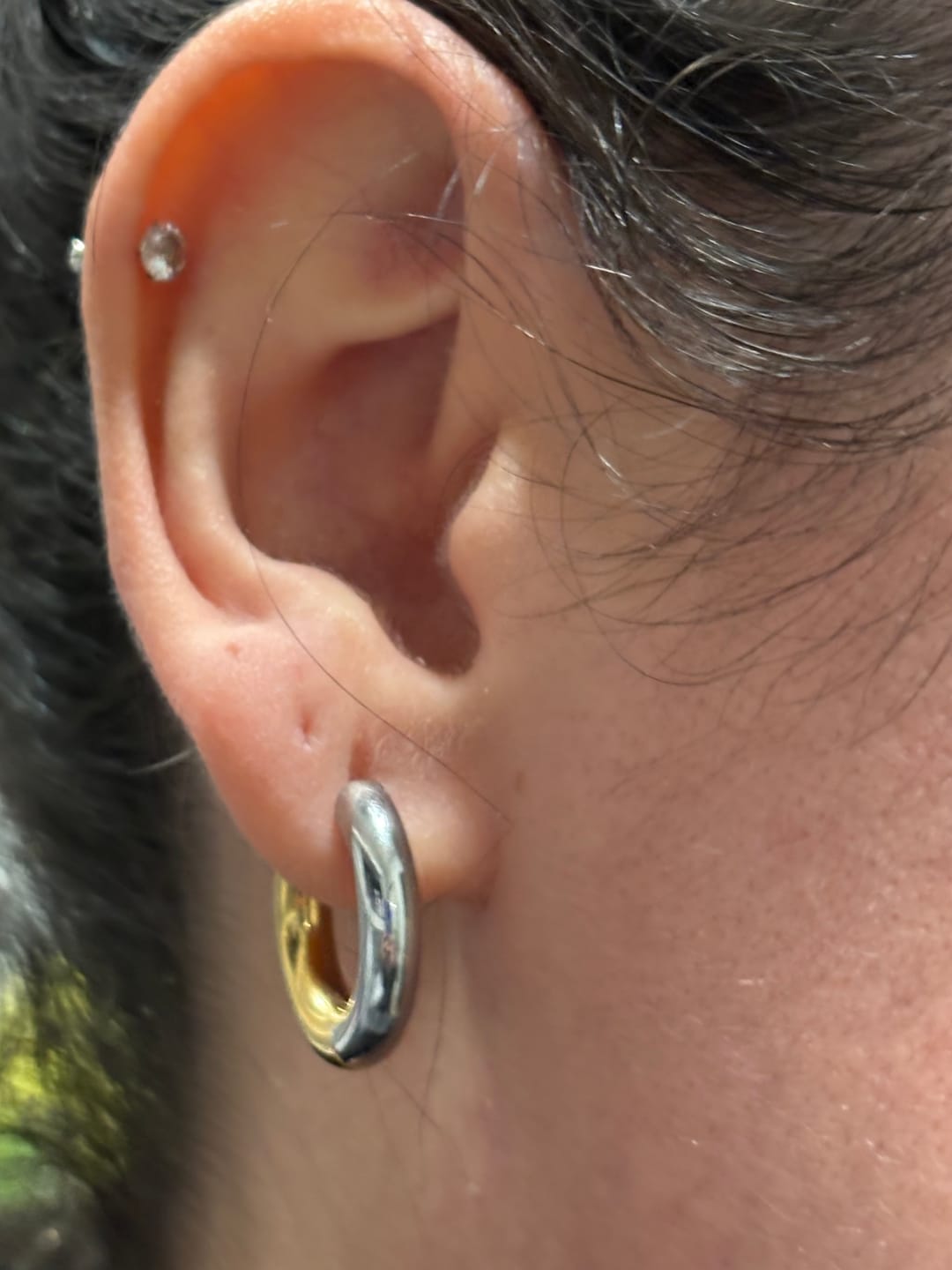 Customer photo review of Par Arracada Chica 20 mm