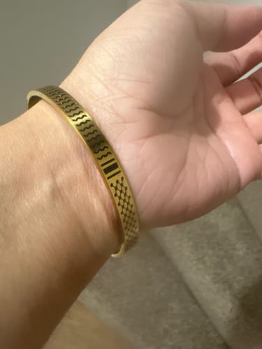 Customer photo review of Keffiyeh Cuff