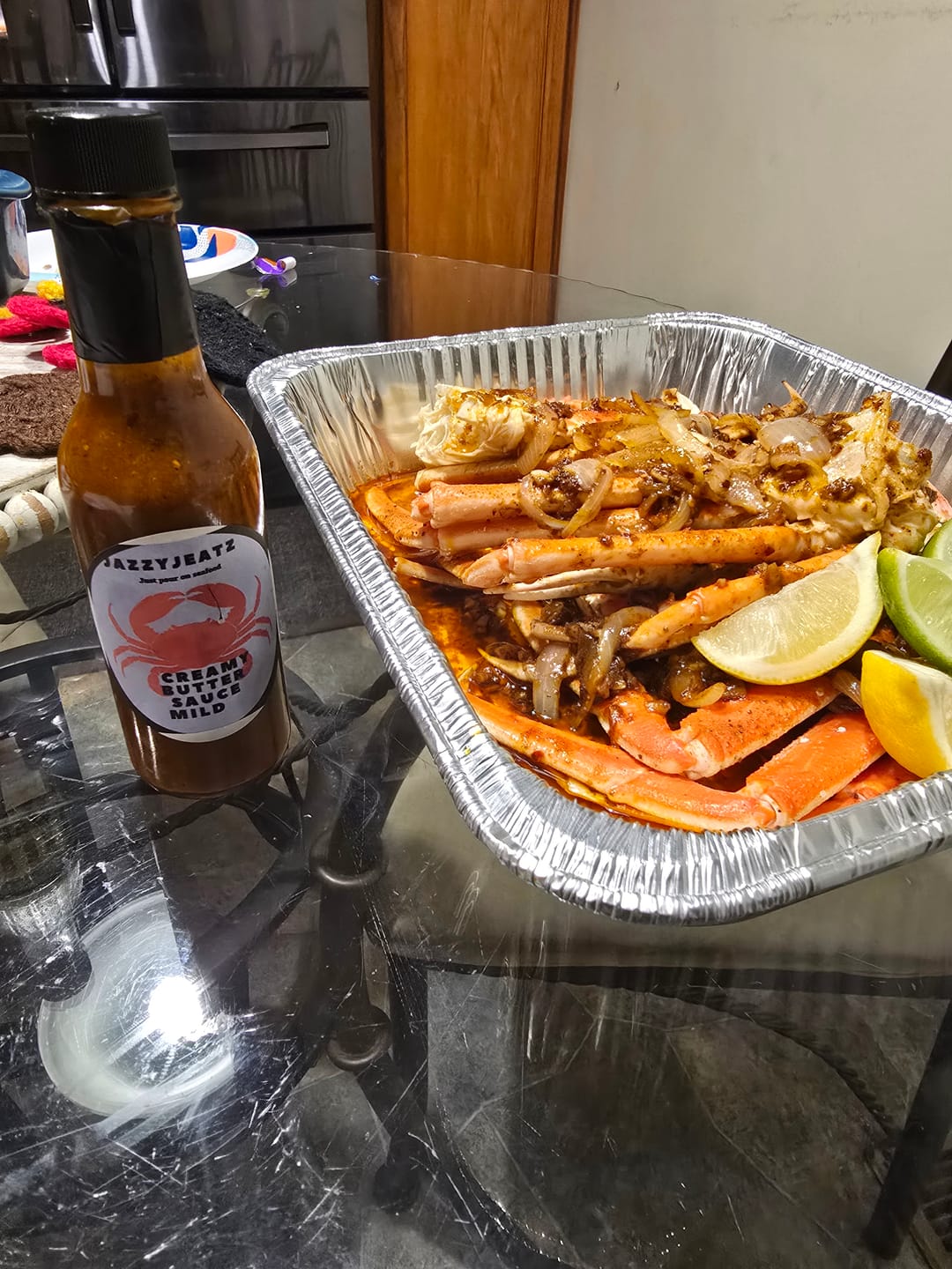 Customer photo review of JazzyJs creamy spicy  butter sauce🥵 ￼