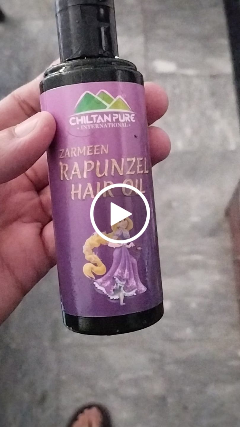Customer video review of Rapunzel Hair Oil - Combinations of Different Herbal Oils, Prevents From Dandruff & Hair Fall, Improves Hair Growth & Promotes Shiny, Strong Hair,,♀️👩 Women's First Choice