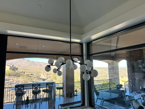 Customer photo review of Heritage Tree Branch Chandelier • Black