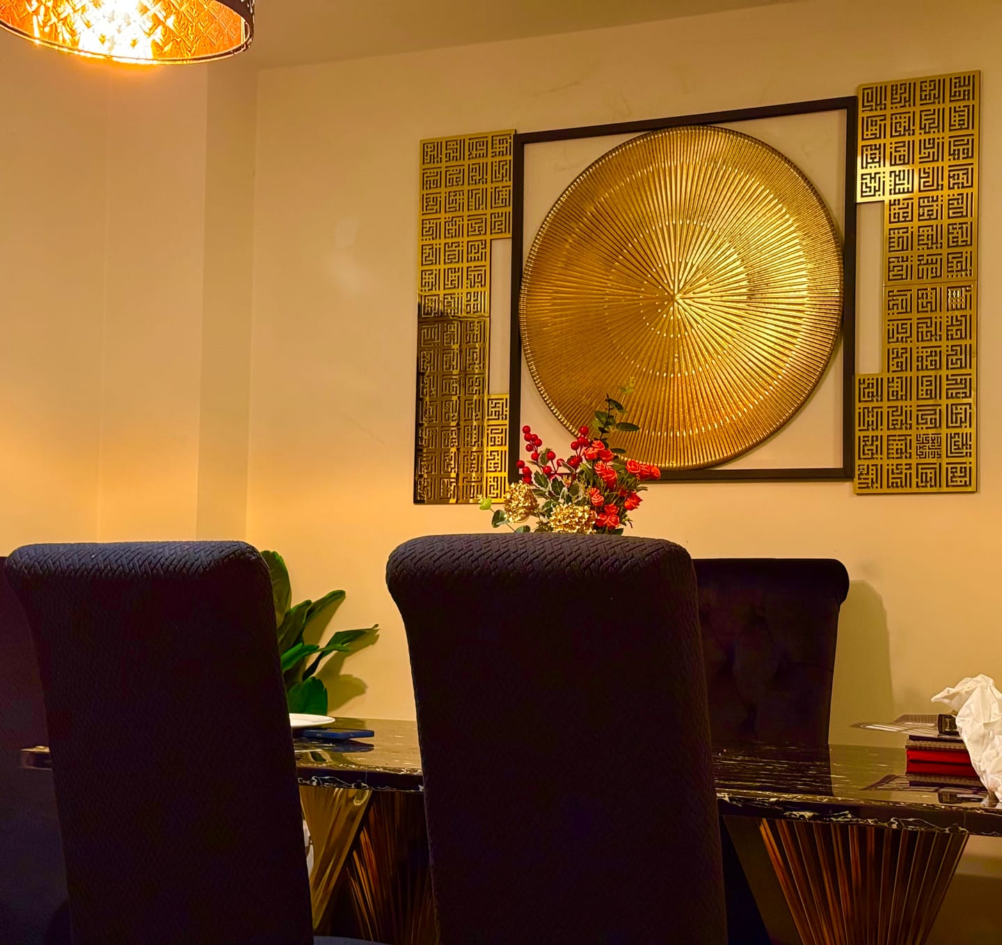 Customer photo review of Kufic Asma Ul Husna 99 Names of Allah Islamic Wall Art Decor