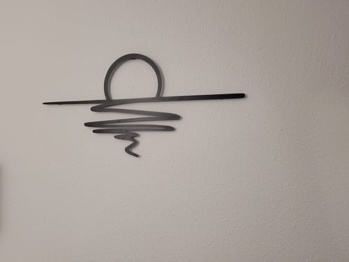 Customer photo review of Décoration murale en métal - Coucher du soleil