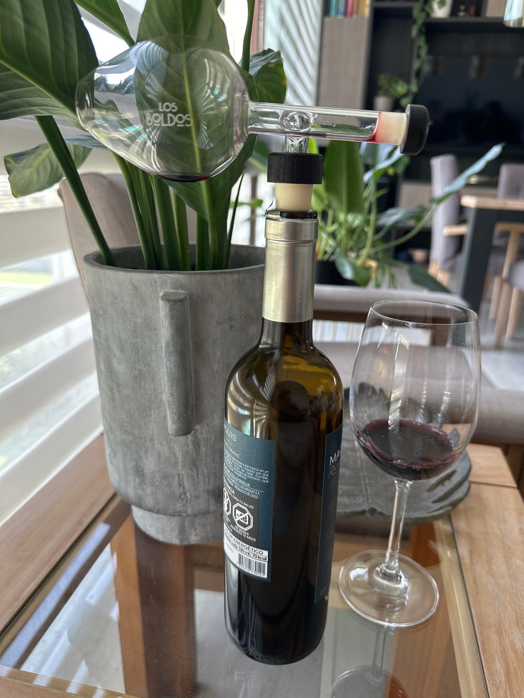 Customer photo review of Oxigenador - Decantador - Dosificador de vino