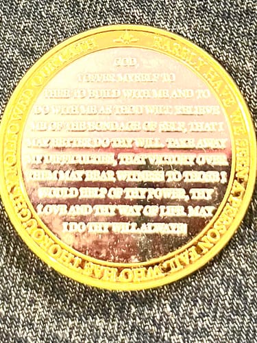 Customer photo review of 1 to 50 Year 40mm Gold & Silver AA Medallions - Bi-Plate Fancy Chips/Coins