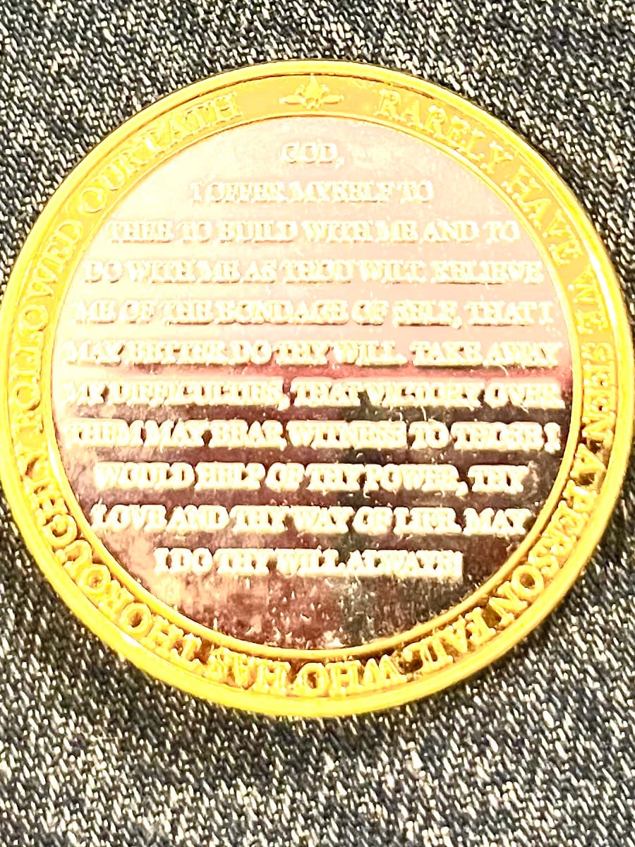 Customer photo review of 1 to 50 Year 40mm Gold & Silver AA Medallions - Bi-Plate Fancy Chips/Coins
