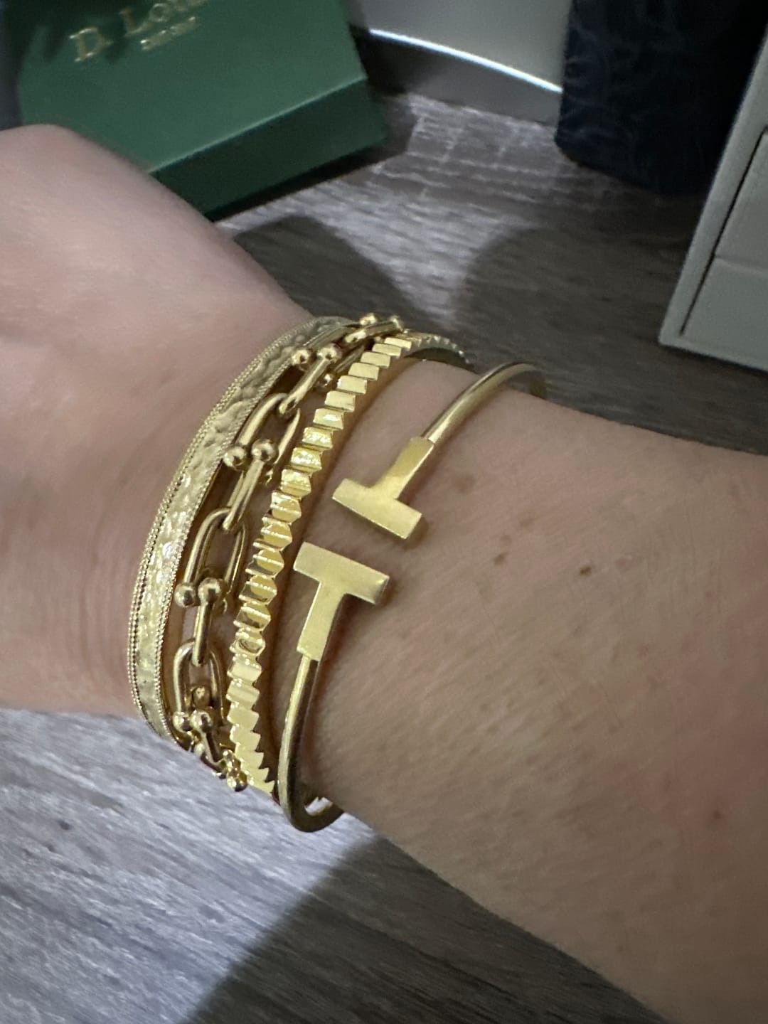 Customer photo review of Mini Pleat Bangle