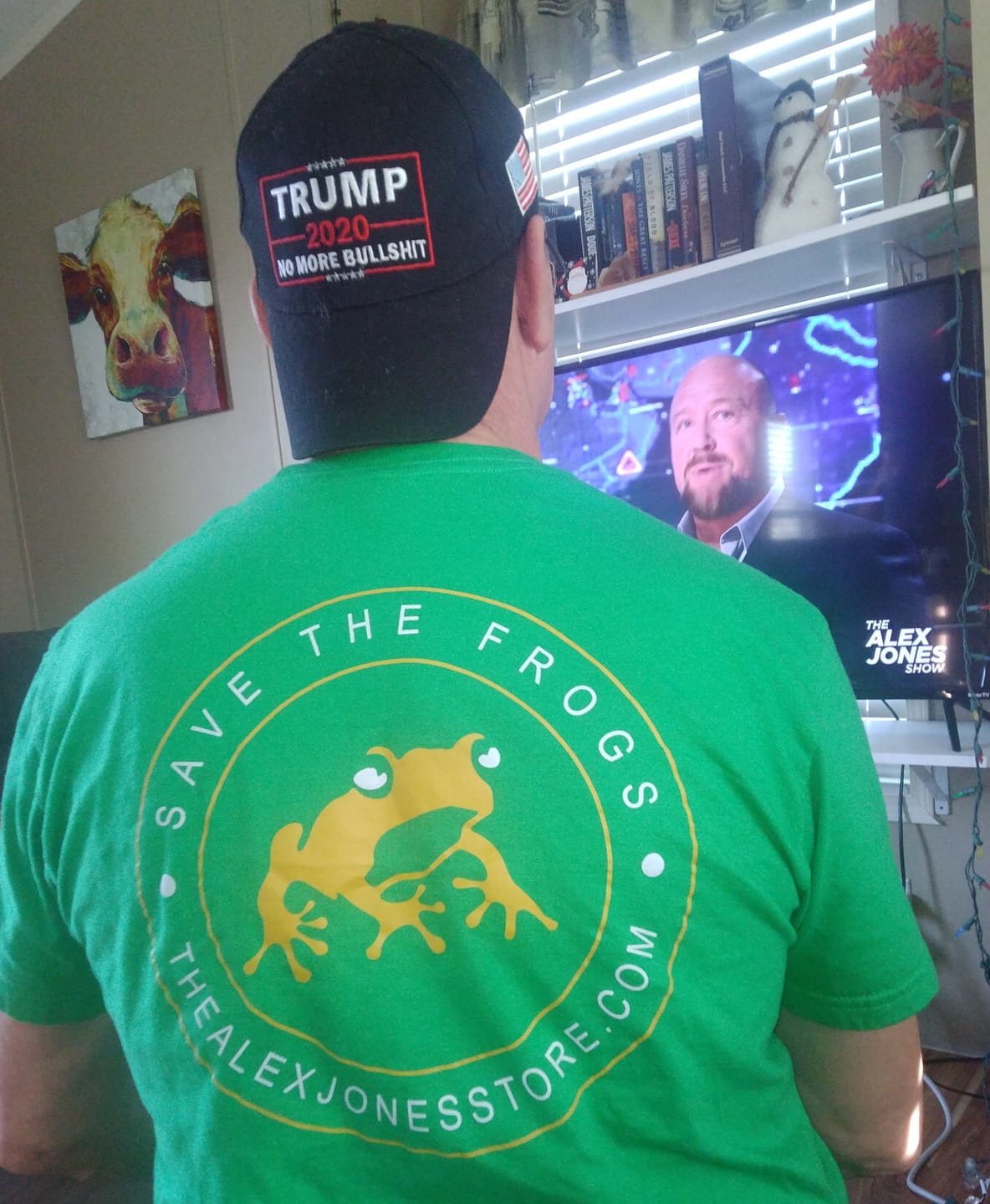 Customer photo review of Save The Frogs T-Shirt