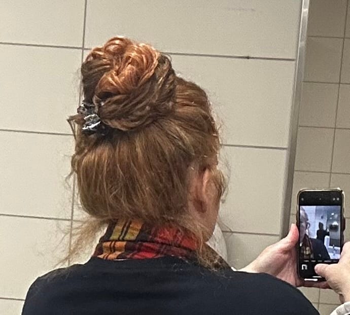 Customer photo review of Tangled Scrunchie