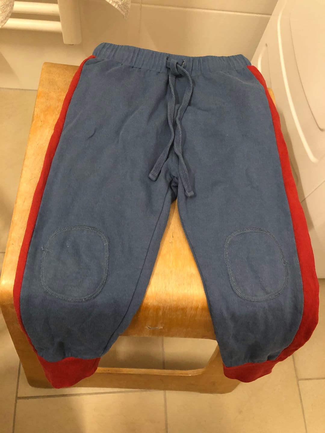 Customer photo review of Mallard Blue Knee Patch Cosy Joggers