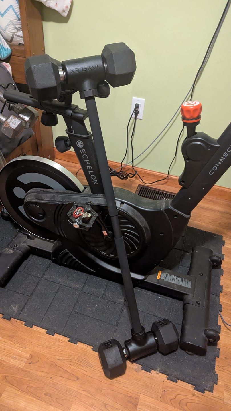 Customer photo review of Hyperbell Bundle: Bar, Kettlebell