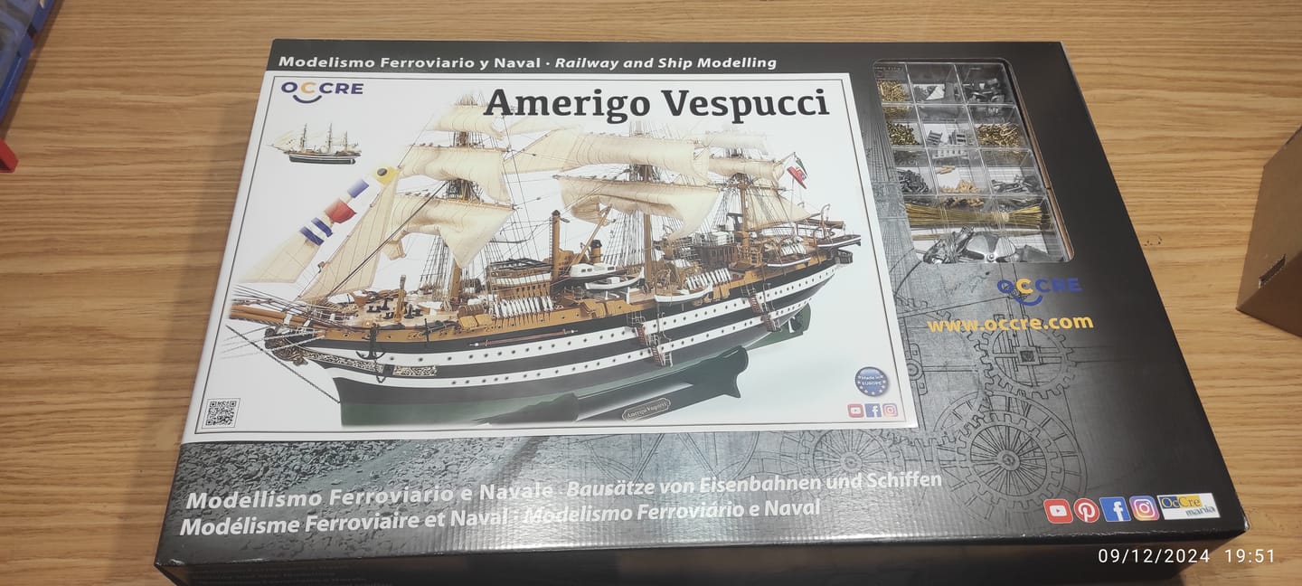 Customer photo review of Maqueta Barco Amerigo Vespucci