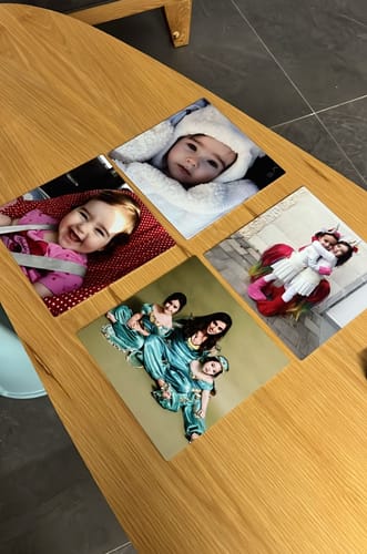 Customer photo review of Metal Photo Tiles