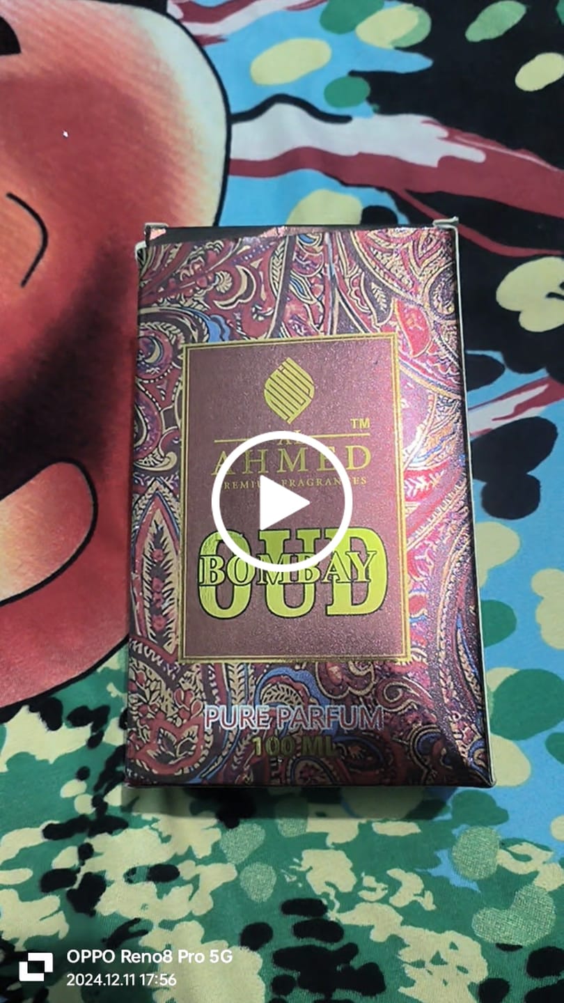Customer video review of BOMBAY OUD PURE PARFUM By Al Ahmed  100ml For Men & Women EDP Long Lasting
