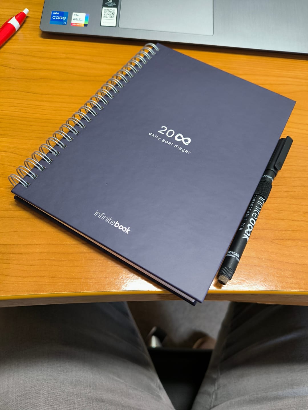 Customer photo review of Infinitebook Planner A5 Blue
