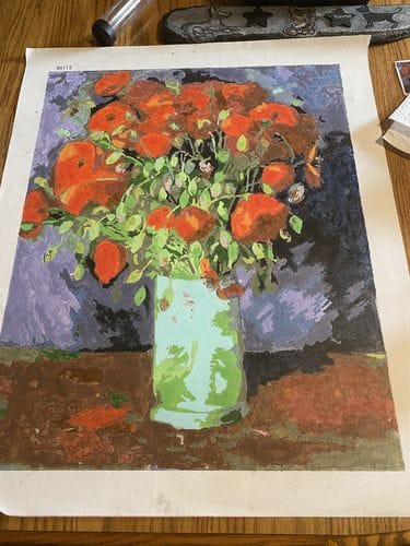 Customer photo review of Paint by Numbers - Vincent Van Gogh - Poppies