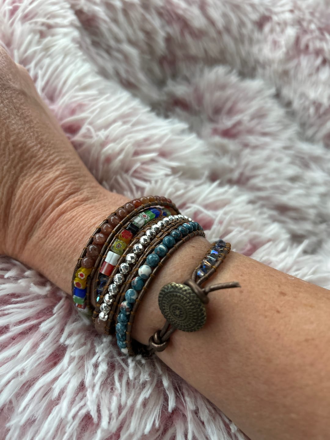 Customer photo review of Imperial Flower Protection Wrap Bracelet