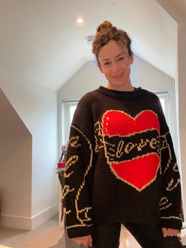 Customer photo review of The Young Hearts Jumper - Black