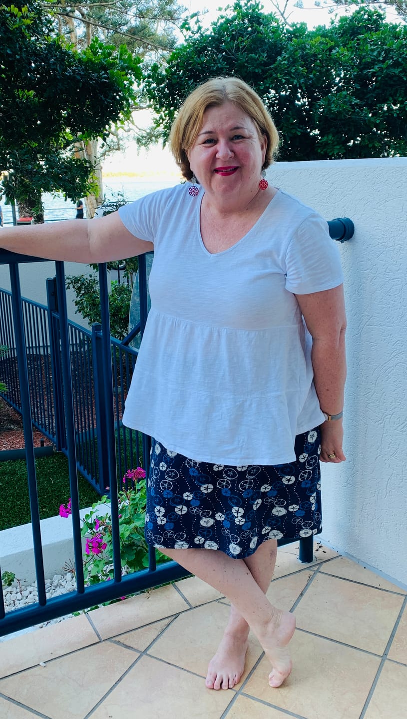 Customer photo review of Sand Dollar Cotton Skort with pockets