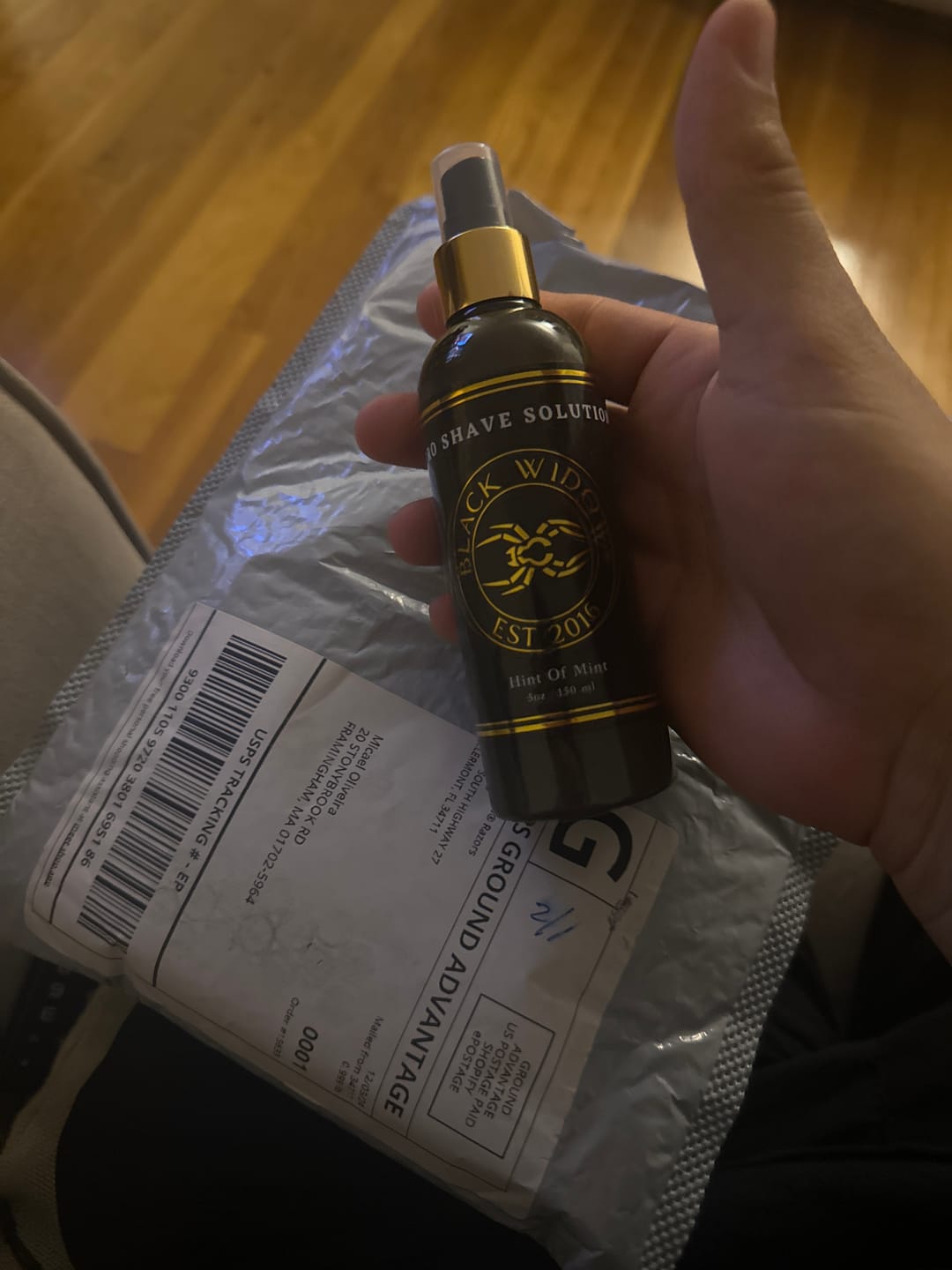 Customer photo review of PRO SHAVE SOLUTION (5 oz)