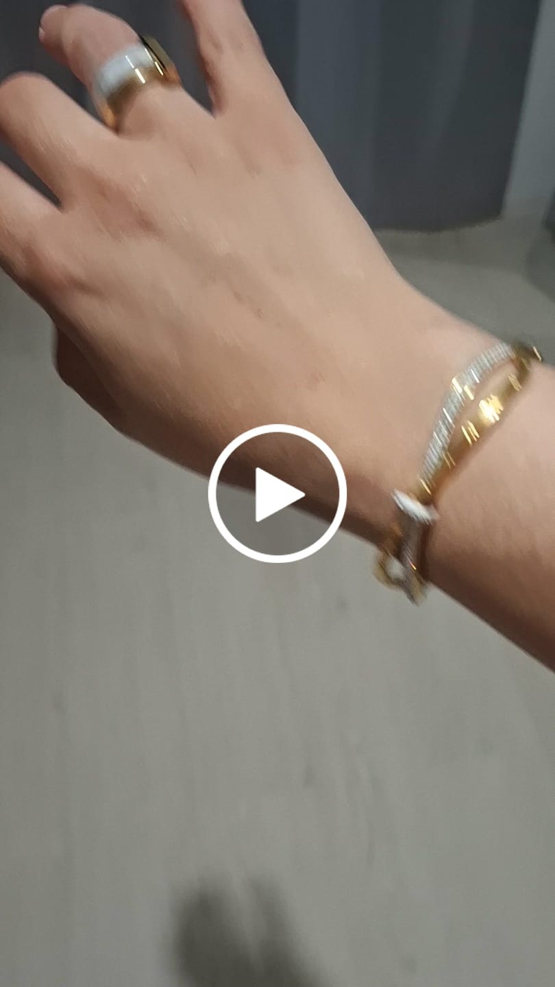 Customer video review of Anel Camadas Rich Banhado em Ouro 18K