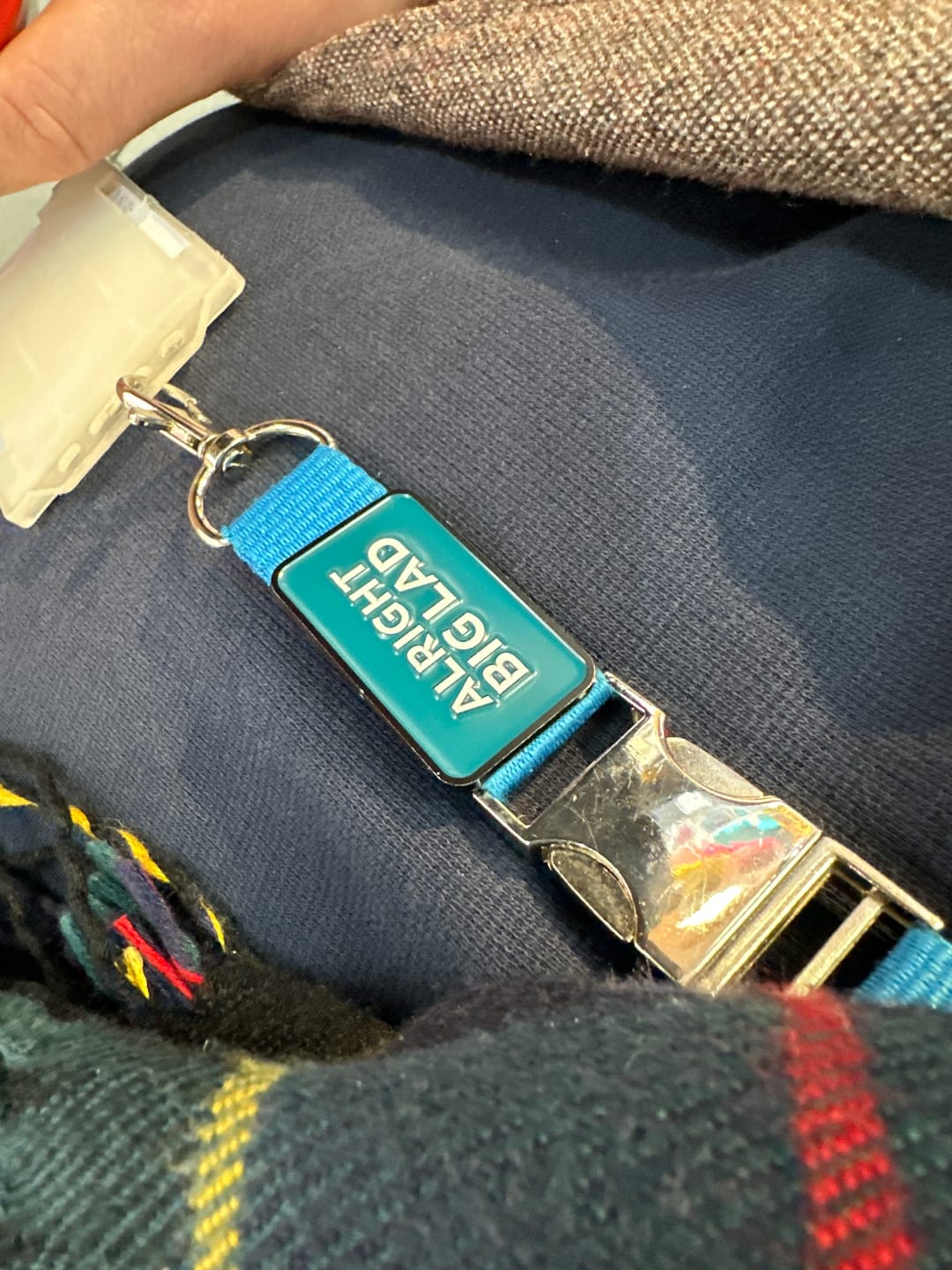 Customer photo review of BIG Alright Big Lad | Born and Bred Pin