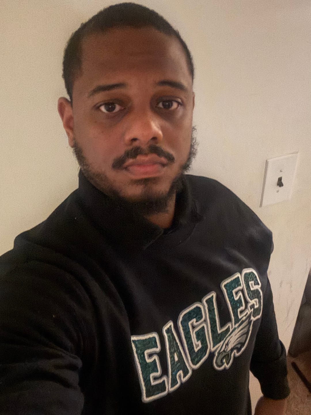 Customer photo review of Eagles Sequins Iron-On Patch – DIY T-Shirt Applique – Sports Chenille Patch for Crafts