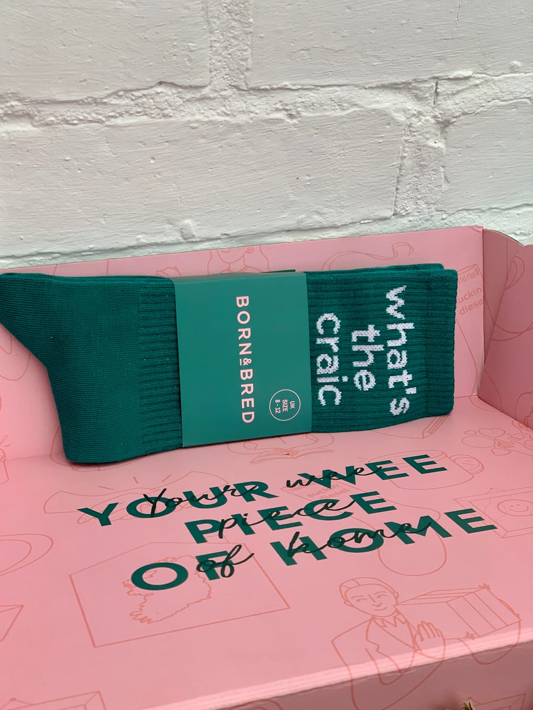 Customer photo review of What's The Craic Socks