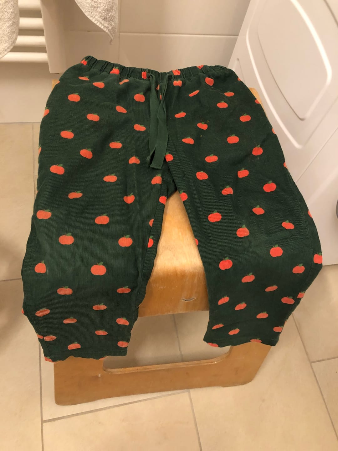 Customer photo review of Apple Corduroy Pull On Trousers