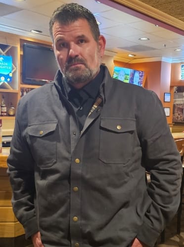 Customer photo review of Heavy-Duty Shirt Jacket "Gray" – RSVLTS Reserve