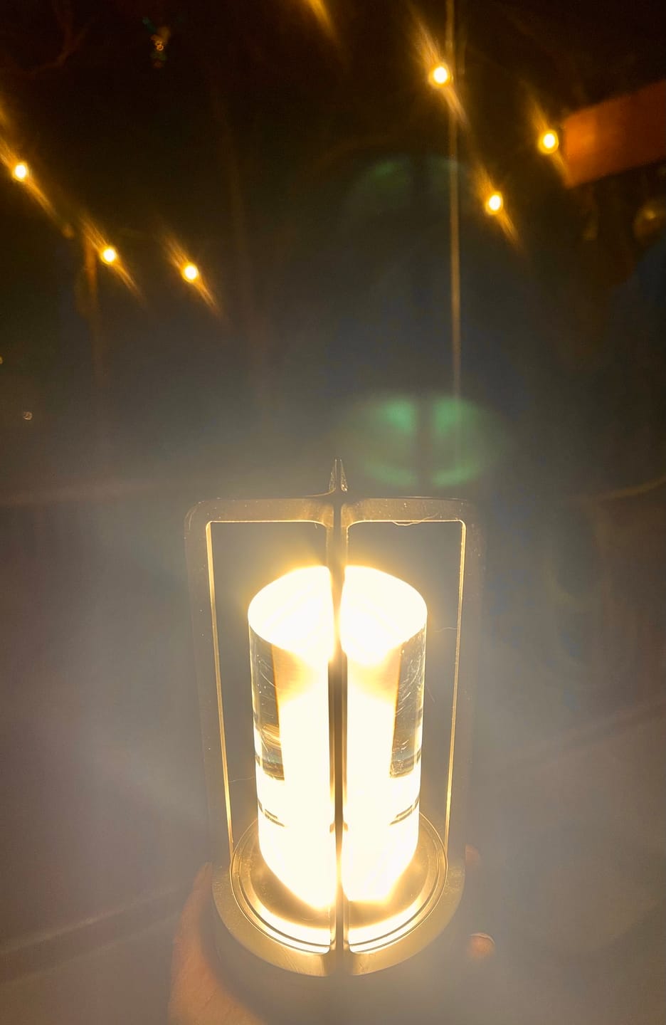 Customer photo review of Ambient Lantern™ Cordless Crystal Table Lamp