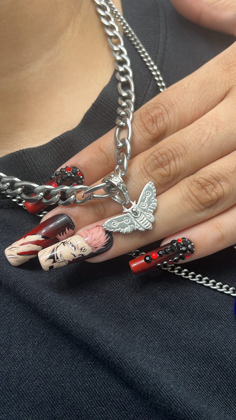 Customer photo review of MOTH PENDANT