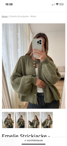 Customer photo review of Emelie Strickjacke - Schwarz