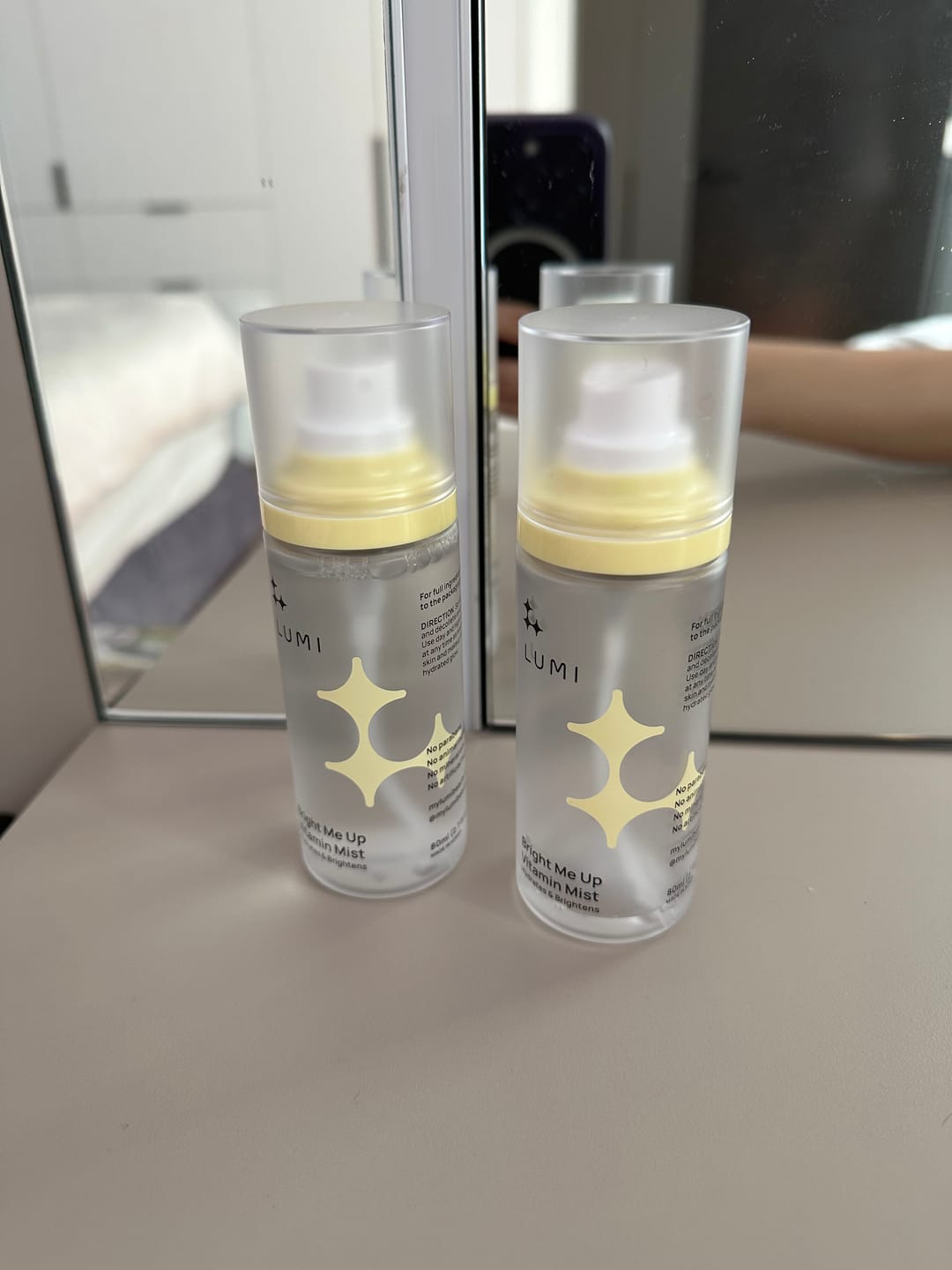 Customer photo review of Bright Me Up Vitamin Mist