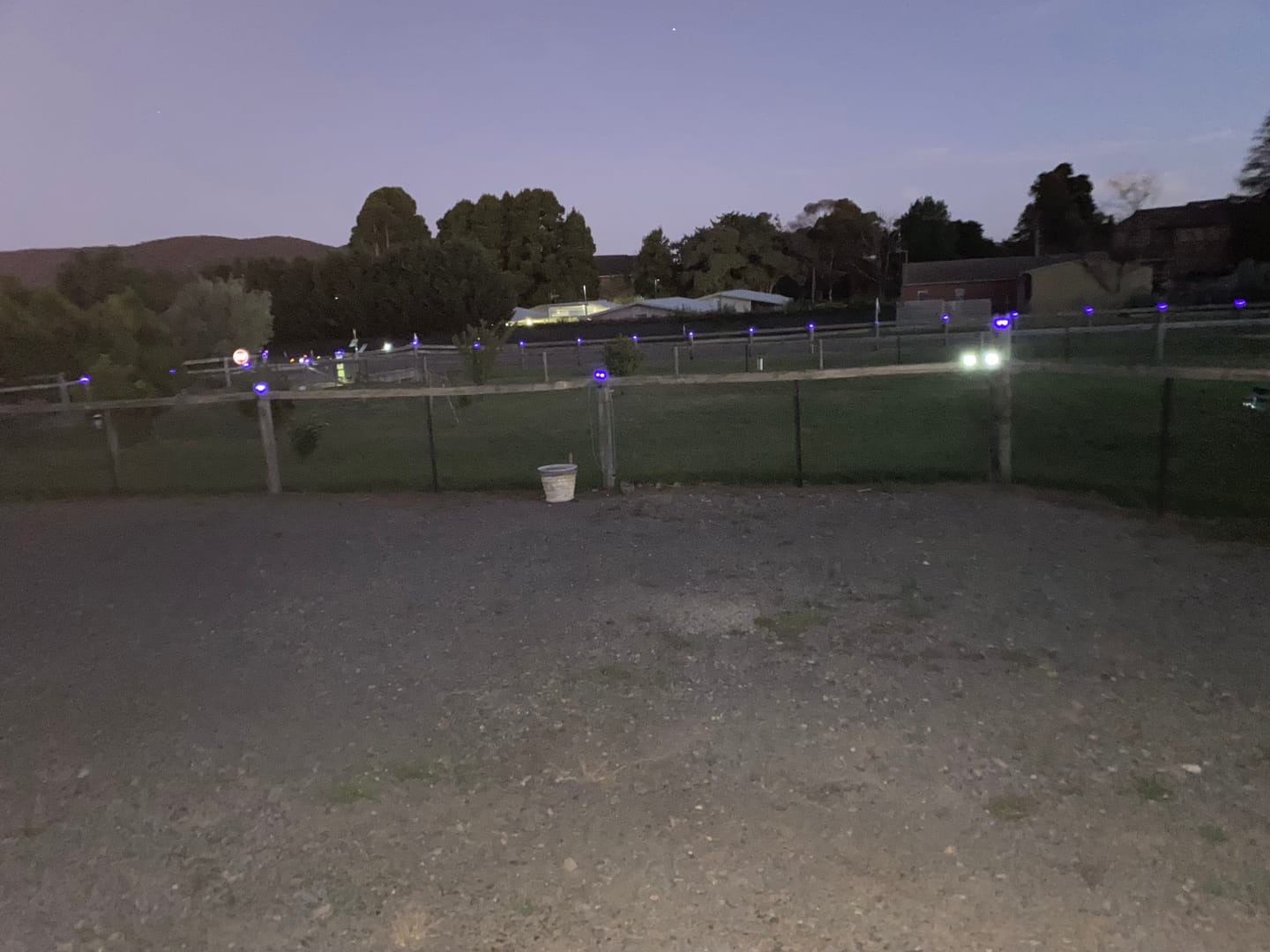 Customer photo review of GardenBrite™ Onyx Solar Ground Light Pack