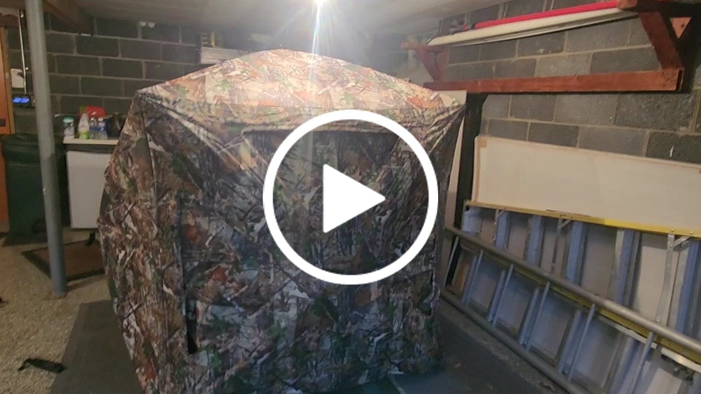 Customer video review of VisST See-Through Pop-Up Ground Blinds with Silent Magnetic Door