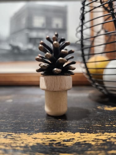 Customer photo review of 19.5mm Synthetic T-Corks with Wood Tops