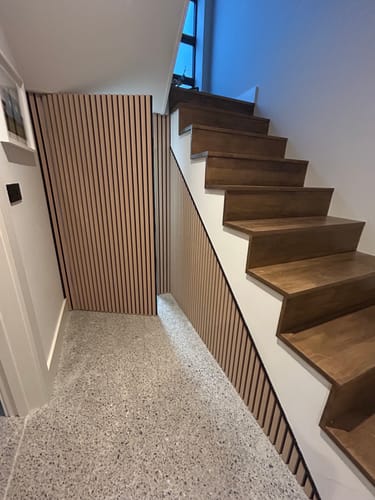 Customer photo review of Wooden Wall Panel | Natural Oak | Premium 3-sided Wood Veneer