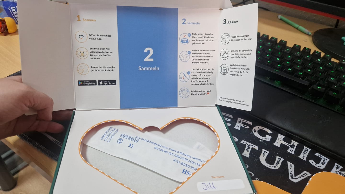 Customer photo review of DNA Test Rassebestimmung Pro Hund