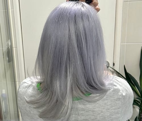 Customer photo review of Milkshake Silver Shine Shampoo 300ml