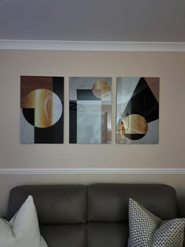 Customer photo review of Yin and Yang - Rounded Glass Wall Art