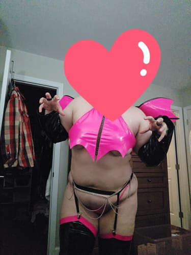 Customer photo review of Plus Size  Batty Garter Lingerie PS08 （10-Piece Set）