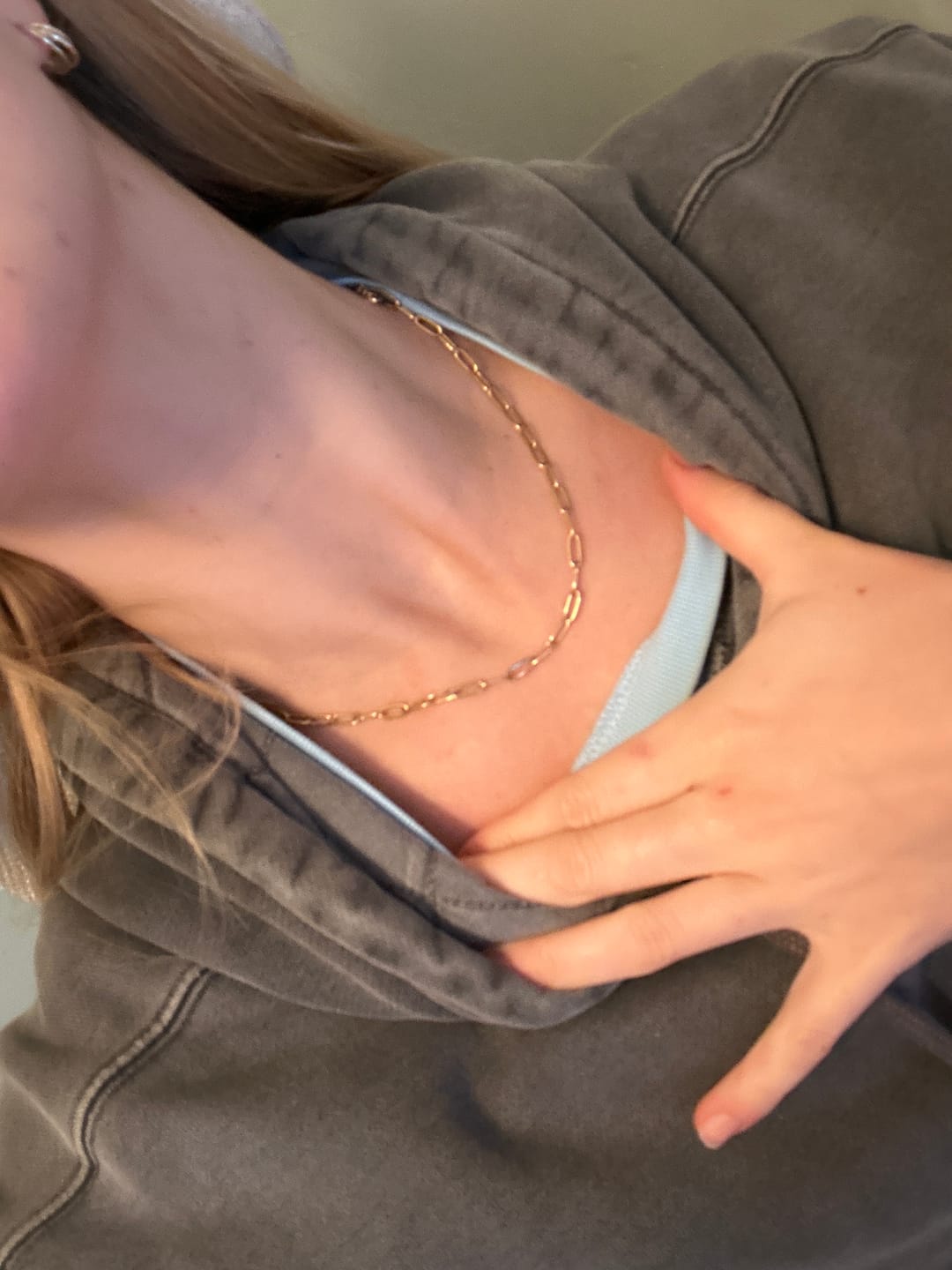 Customer photo review of Paperclip Necklace