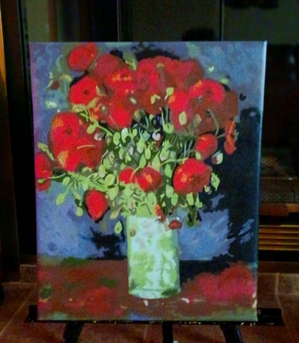 Customer photo review of Paint by Numbers - Vincent Van Gogh - Poppies