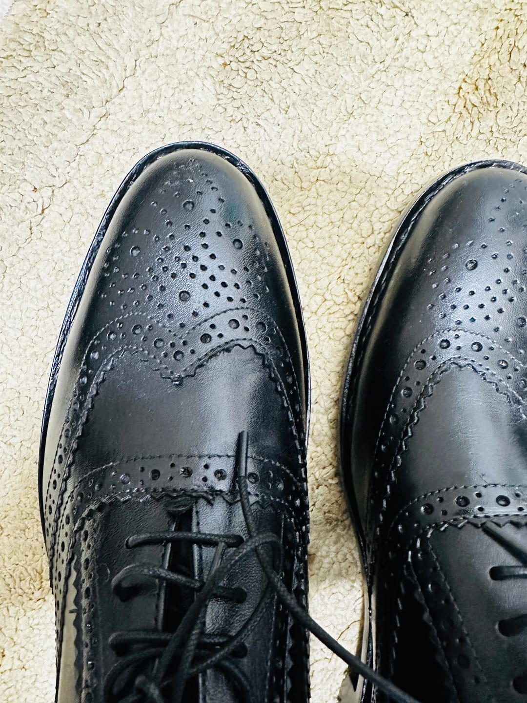 Customer photo review of Goodyear Welted - Full Brogue Oxfords - Black