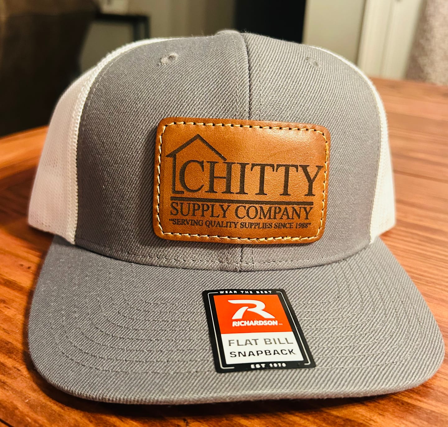 Customer photo review of Richardson 511 Custom Leather Patch Hat