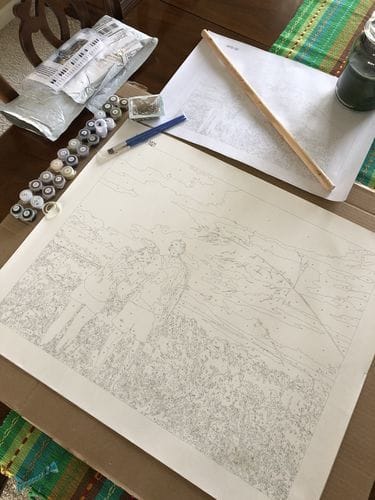 Customer photo review of Paint by Numbers Custom Kit